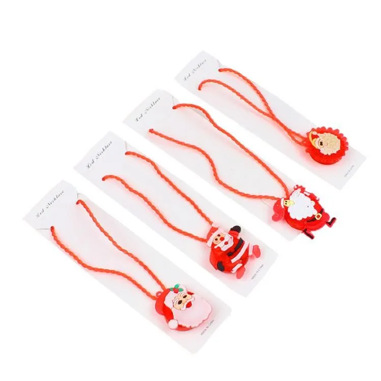 New Year Christmas Light Up Necklace Decoration Bracelets Led Children Gift Christmas Toys For Kids Girls SN4978