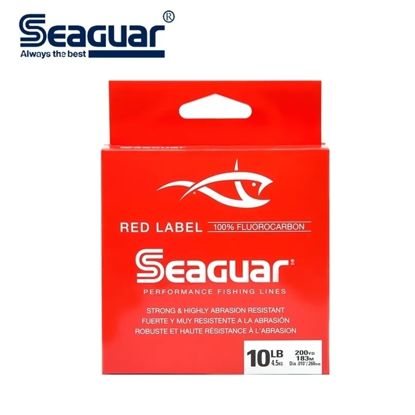 Braid Line Seaguar Red Label Fluorocarbon 6LB 20LB 160 180M Test Carbon