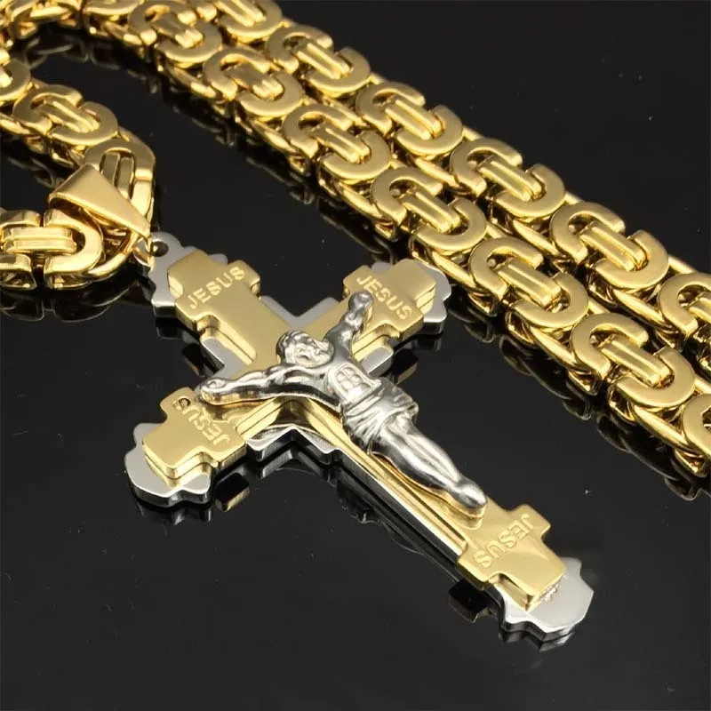 Cupimatch Collier Croix Chretienne Homme Croix Pendentif Collier Délicat avec Chaîne Réglable Cupimatch Collier Croix Chretienne Homme Croix Pendentif Collier Délicat avec Chaîne Réglable