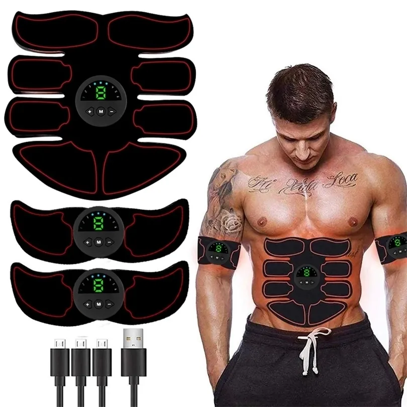 Core Bauchtrainer ABS Stimulator Muskeltoner EMS Bauchstraffungsgürtel Training Körper Fitness Shaping Muskelstimulator Männer Frauen Arm Beintrainer 221020