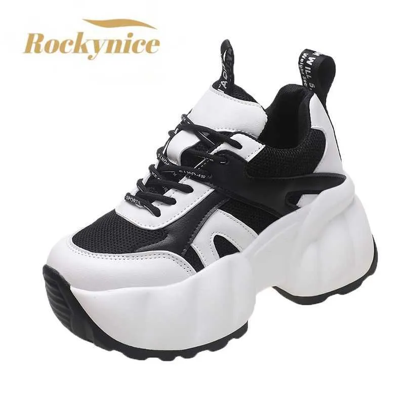 Other Shoes Autumn Women's Chunky Sneakers 2022 Fashion Brand Women High Platform ShoesTrainers Sport Dad Shoes Woman Ladies Mesh Footwear L221019