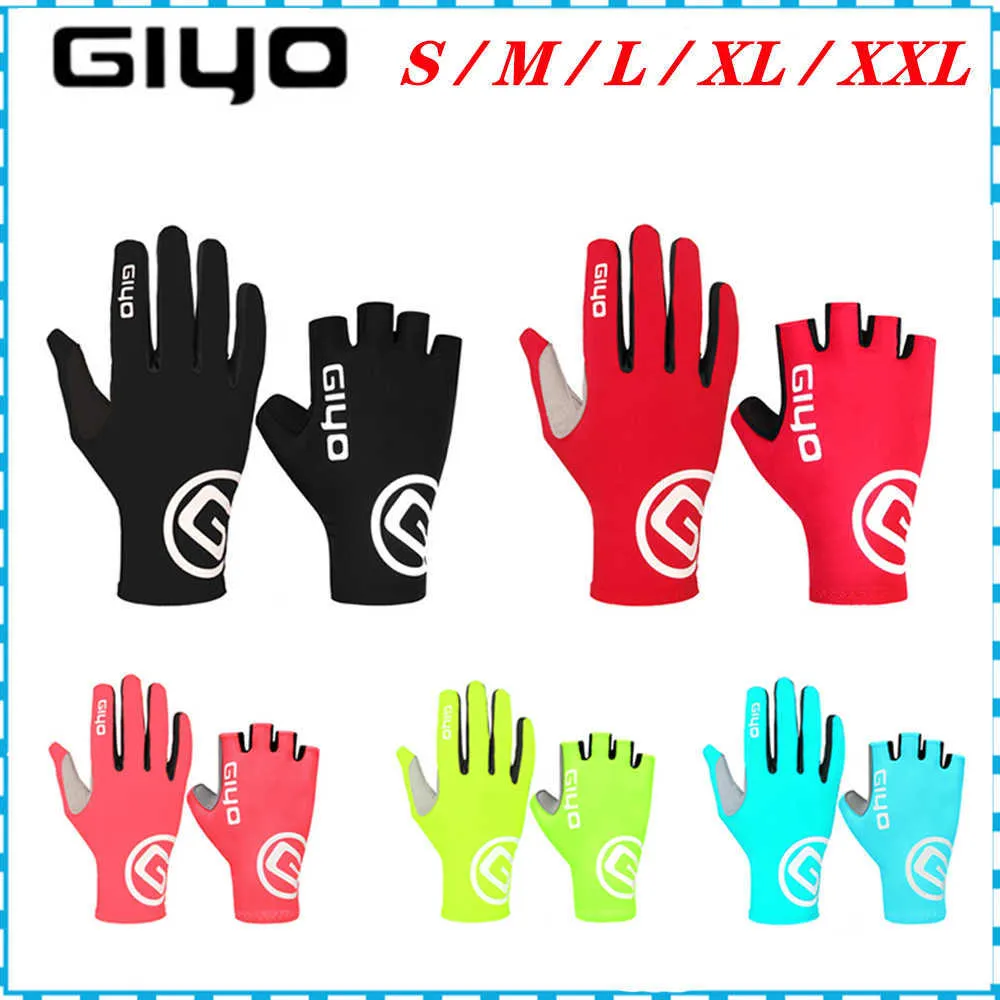 Gants de cyclisme GIYO écran tactile longs doigts complets demi-doigts Gel Sports gants de cyclisme VTT vélo de route équitation course femmes hommes gants de vélo T221022
