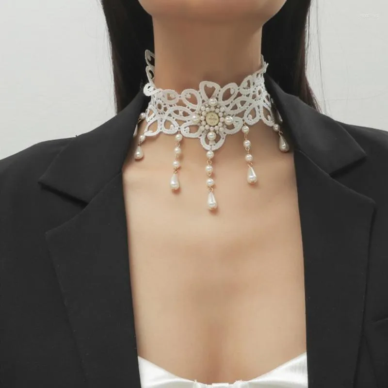 Choker 1 st vintage kanten ketting voor vrouwen accessoires gotische sieraden kraag