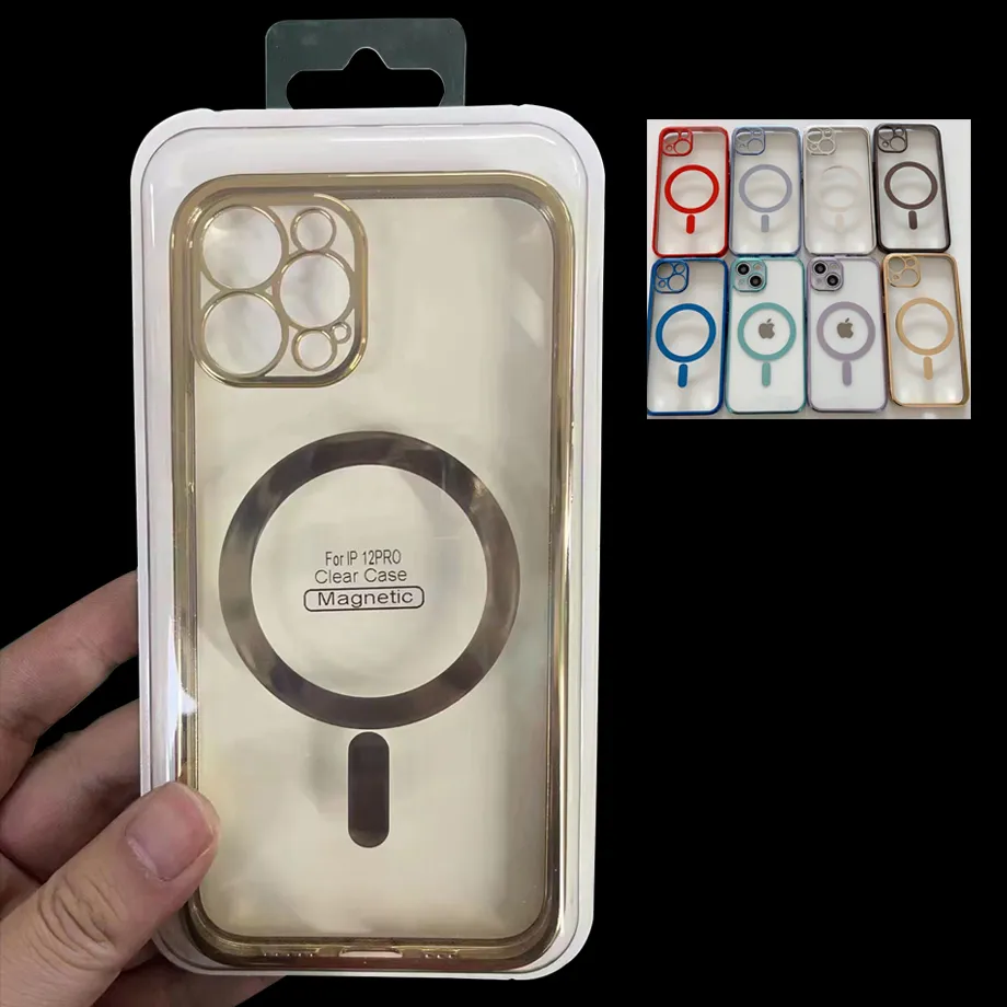 Save Big on Bulk Iphone 15 Cases Magsafe Spartan Magsafe Color Case For  Wireless Charger Plating Clear Case IPhone 15 15 Pro 15 Plus 15 Pro Max 14  Pro