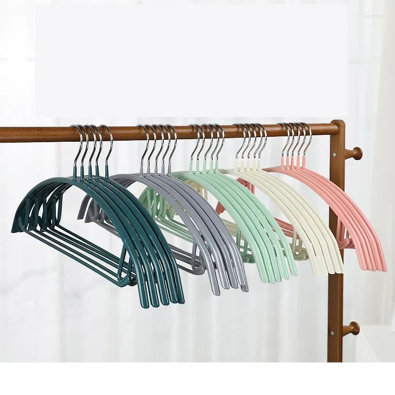 Hangers & Racks 5pcs Clothes Coat Anti-slip Drying Rack Wardrobe Organizer Sweater Pants Shirt Storage Drop