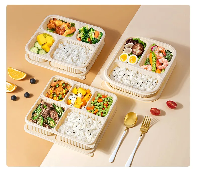 Take-Out-Behälter, Einweg-Geschirr, Essen zum Mitnehmen, Maisstärke, Kunststoff-Lunchbox