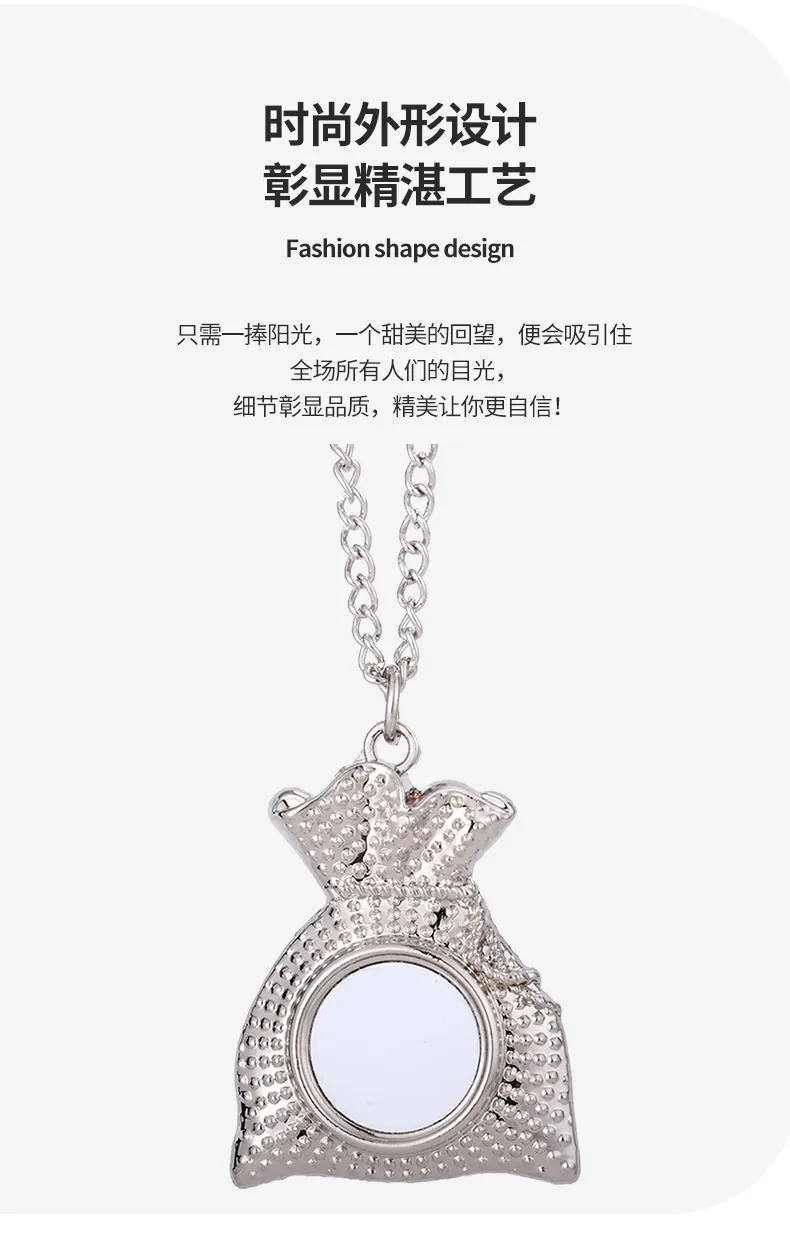 Stock Blank sublimation Metal Christmas gift pendant necklace heat transfer blank material DIY Christmas Decorations 1021