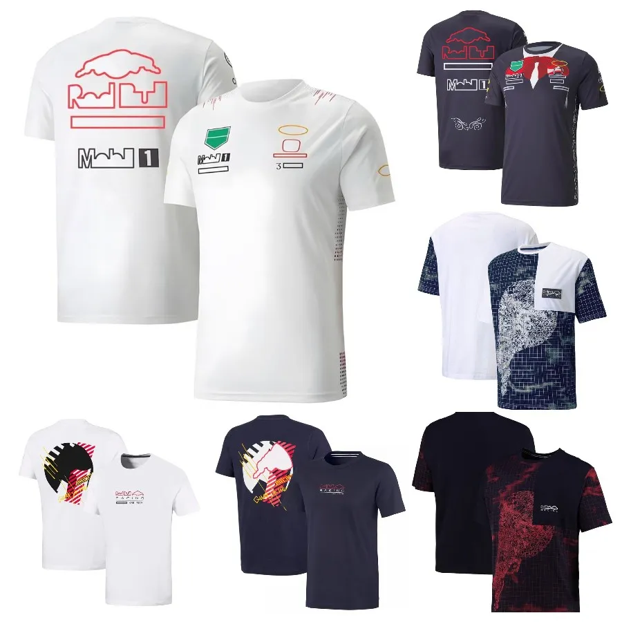 F1 Team Racing T-shirt Formel 1 Driver Fans T-shirts Extreme Sports Bytander Kort ärmar Herr Mens Breattable Motocross Jersey