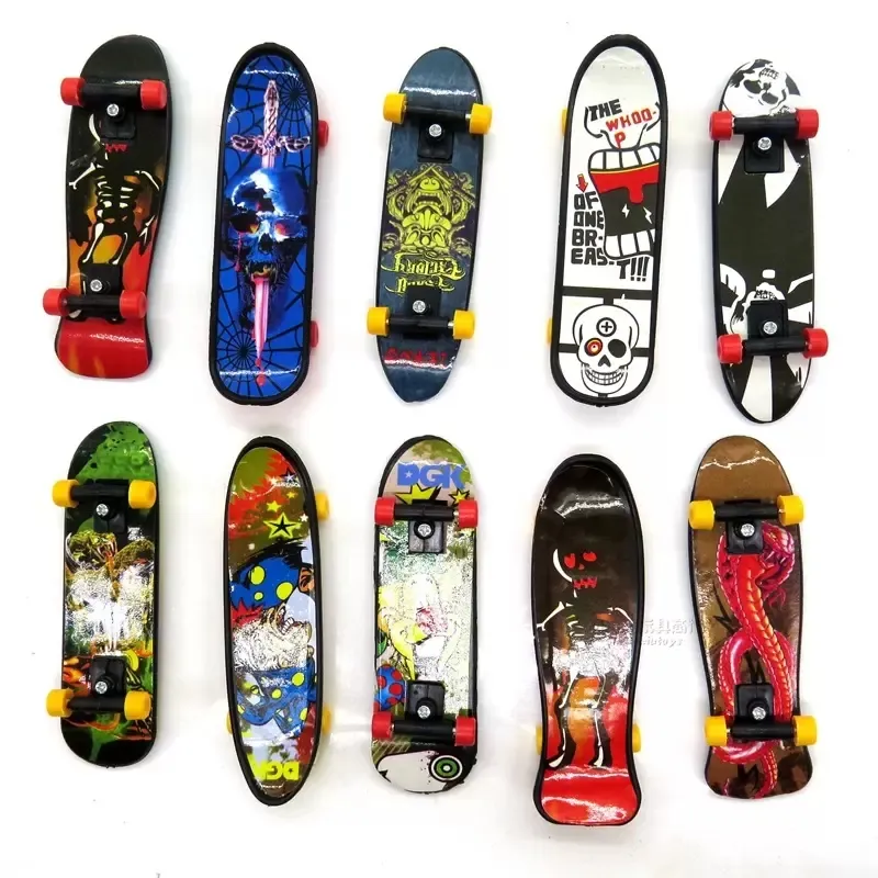 Set De 30 Monopatines Para Dedos – Patrones Aleatorios, Fingerboards Profesionales De PP, Regalo Creativo Para Niños Y Coleccionistas