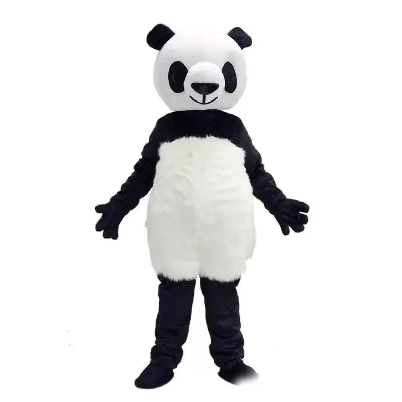 Factory Sale Panda Mascot Costuums Kerst Fancy Dress Jurk Halloween Pasen Performance Dier volwassenen Kostuums voor volwassenen