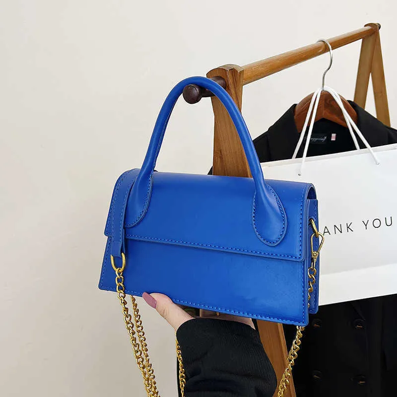 Handbag feminina 2022 novo design de moda de moda Messenger Bag Chain Small Squach Saco
