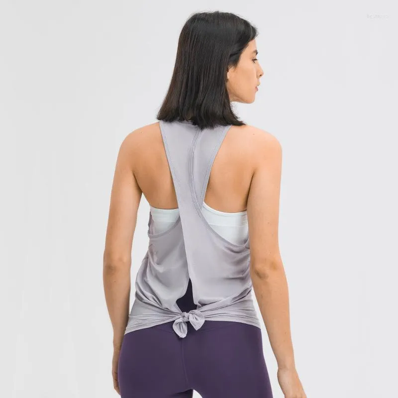 Активные рубашки с перекрестными блузками Тренировка Одежда Открыть назад йога-майки растягивайте сексуальные тренажерный зал сетка.