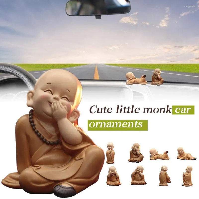 Interior Decorations Buddhist Small Monk Statues Figurine Sculpture Handmade Car Home Kids Adult Wedding Engagement