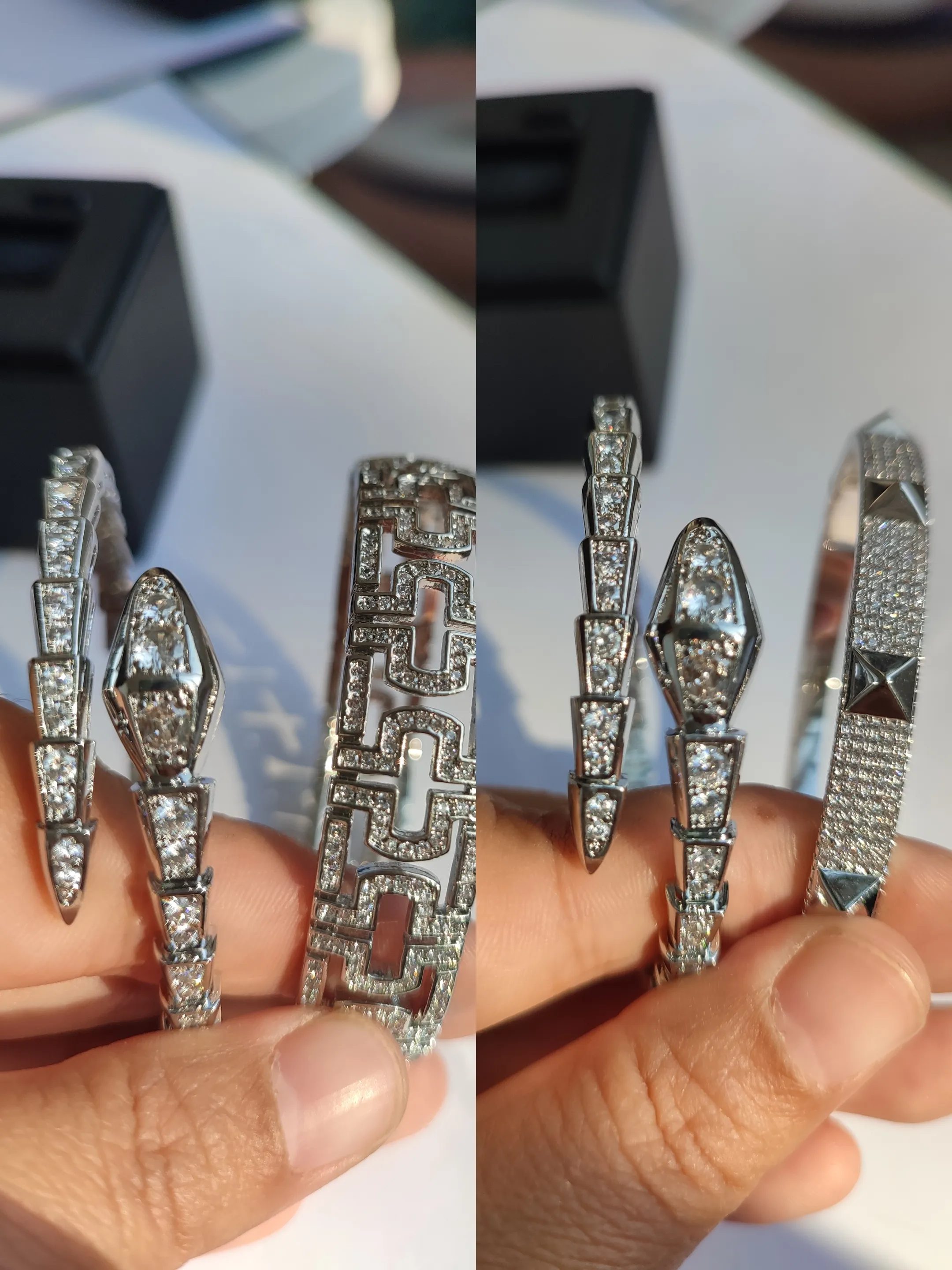 designer unisex braccialetto braccialetto braccialetto serpente diamanti gioielli firmati femme argento set diamante amore orologi donna uomo coppia bracciali gioielli in oro catene partito