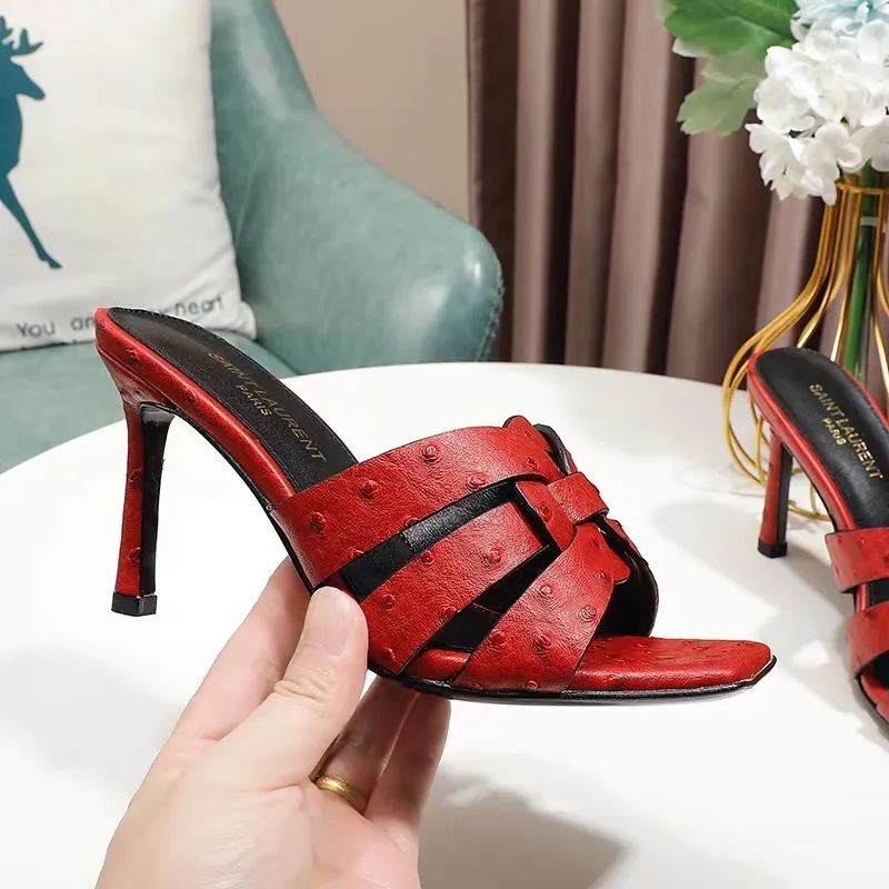 Designer Platform High Heels Slippers for Women Sexy Stripper Closed Toe Hot Pink Black Gold Silver Plus Size 11