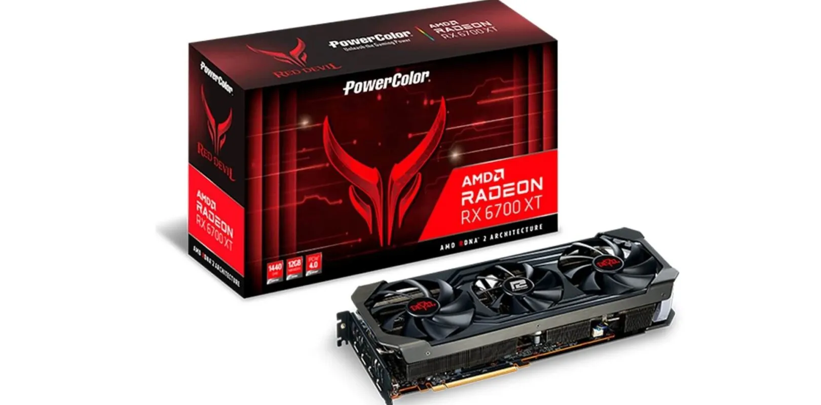 PowerColor Hellhound AMD Radeon RX 6700 XT Gaming Grafische kaart met 12 GB GDDR6 Memory