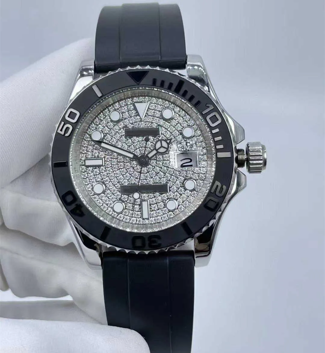 Wristwatches Classic fashion -automatic mechanical watch size 40MM The dial is set with diamonds sapphire mirror waterproof function men like a giftVXM4