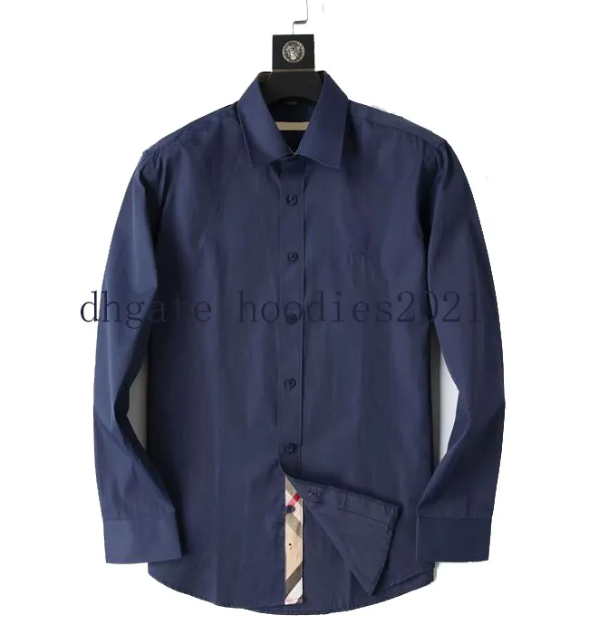 Luxos Designers Camisa social Moda masculina Moda Society Homens pretos Cor sólida Negócios Casual Masculino Manga comprida vermelho M-3XL 747619459