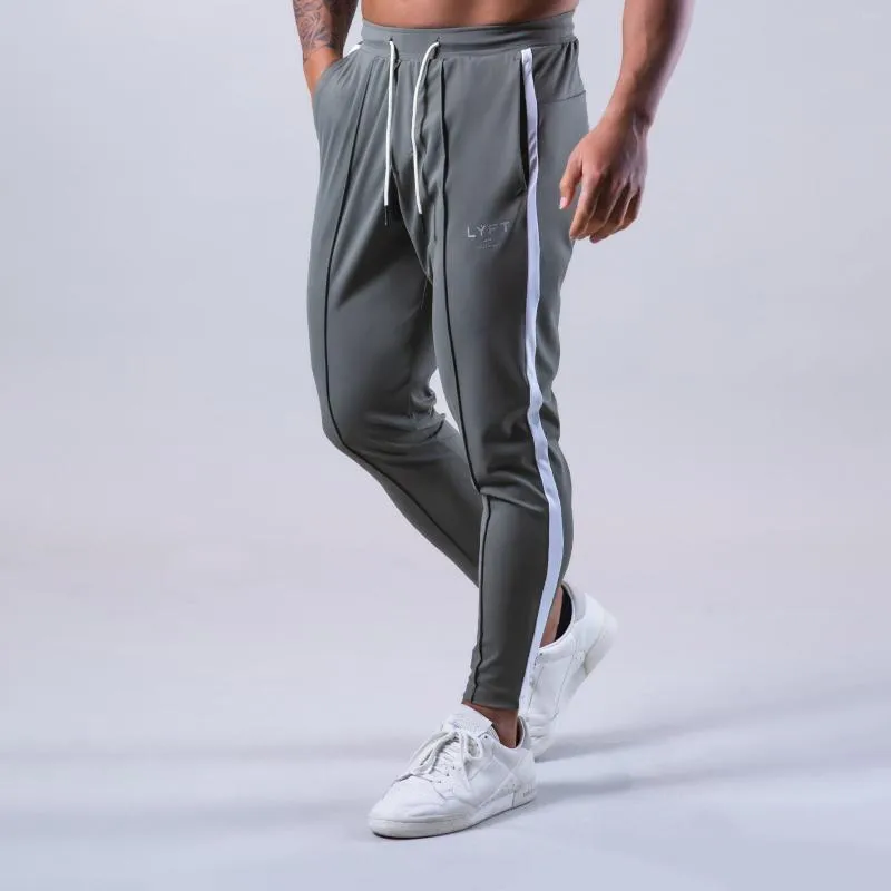 Men's Pants Men's Elastic Sports Sweatpants Jogging Running Training Basketball Trousers Loose Foot Protection Tights