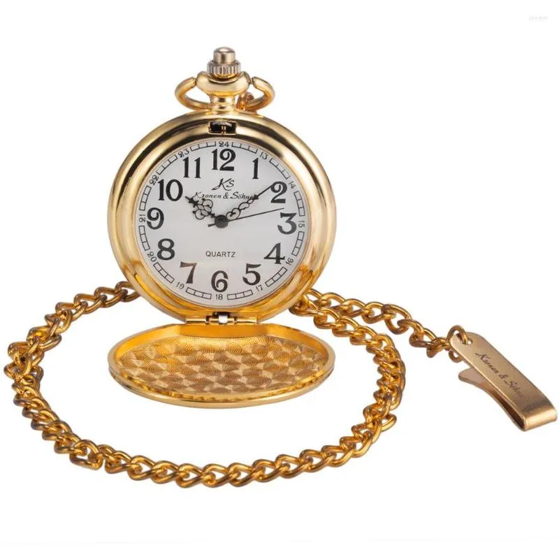 Vintage Silver Pocket Watch Makers With Smooth Case, White Dial, Analog