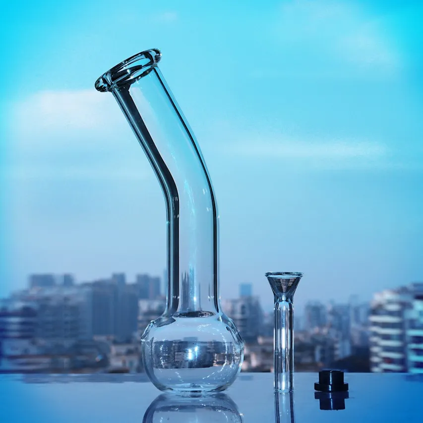 7.9Inchs glas vatten bongs vattenpipa h￥rda glas dab riggar downstem perc bubbler med 14 mm sk￥l