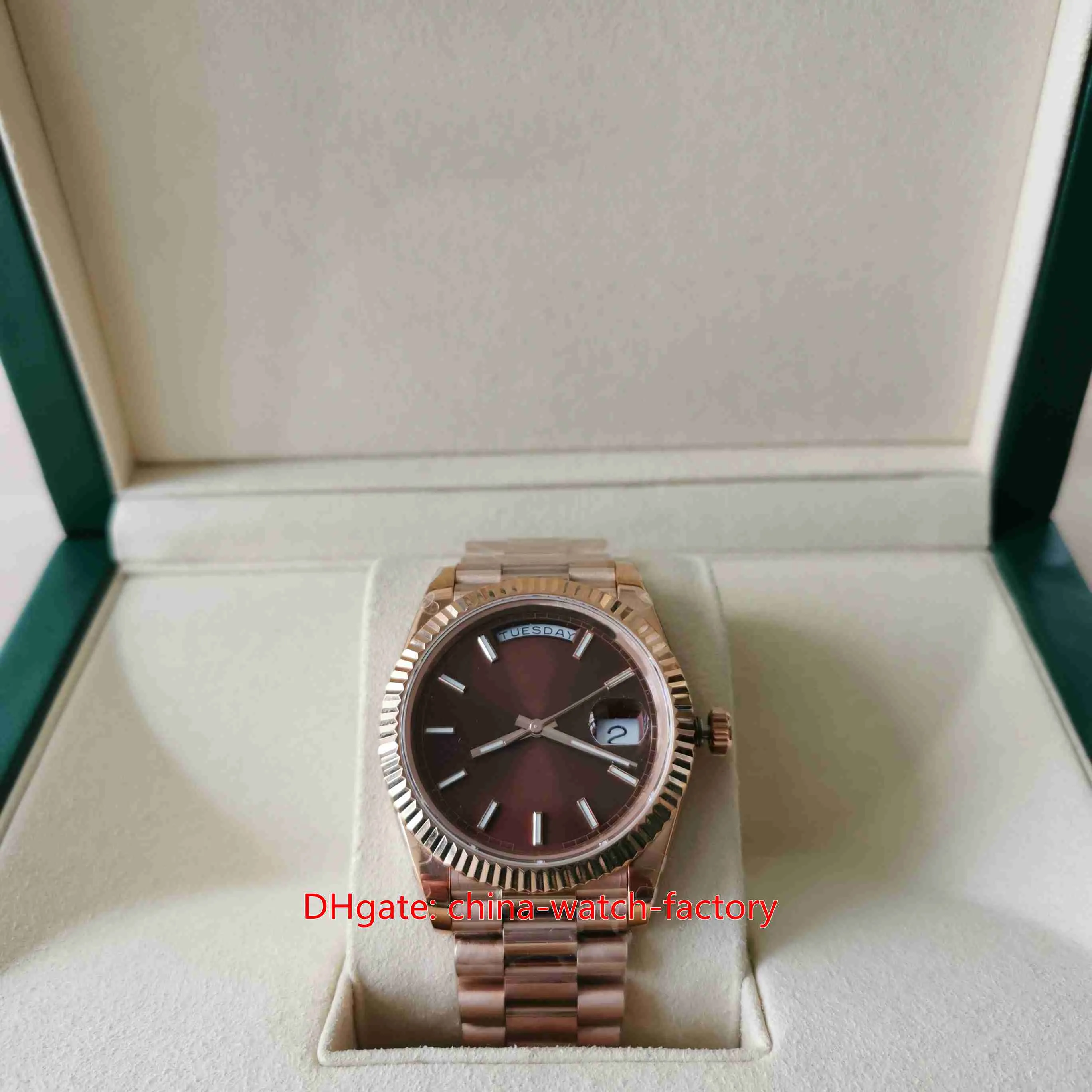 BP Factory Mens Assista Excelente 40mm 228235 Presidente Dial Brown Rates