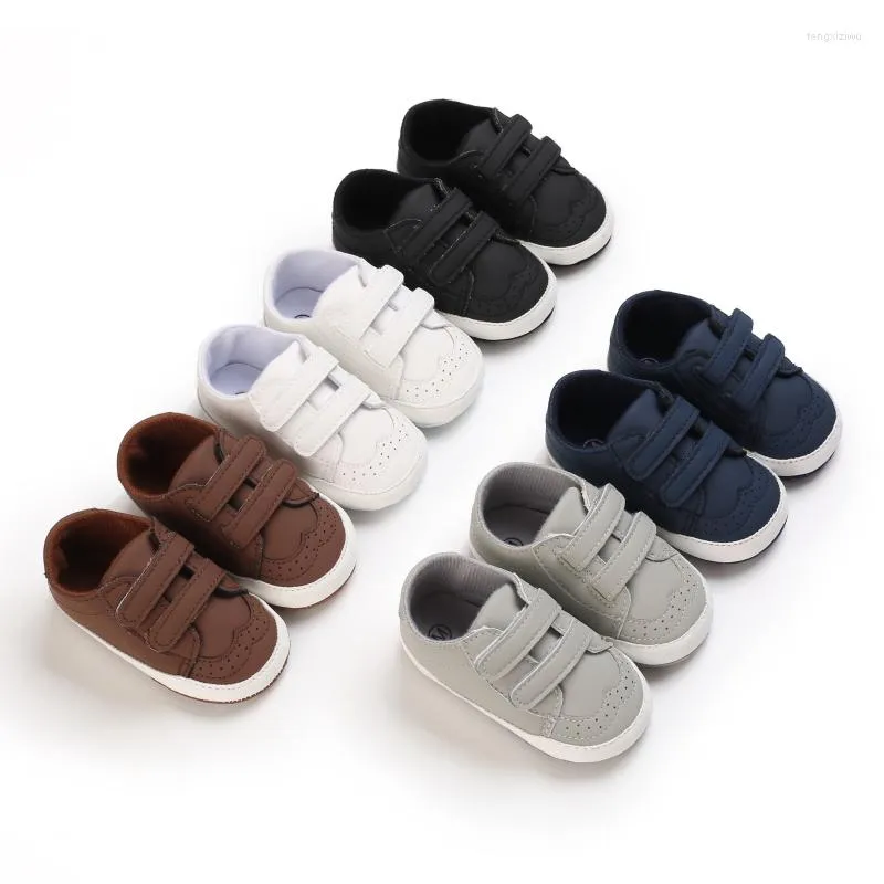 First Walkers multitrust prewalkers pu lederen baby mocassins schoenen jongens peuter babymeisjes anti-slip geboren ademen