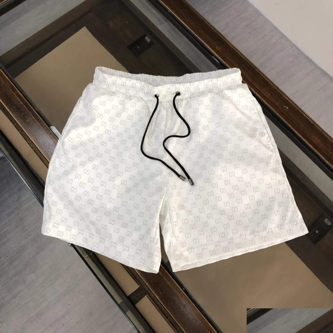 Heren Shorts Ontwerper Stijl Nieuwe Luxe Casual Heren Shorts Snake Patroon Bloem Borduurwerk Zwemmen High Street Fashion Medusa Strand D Dhp0L