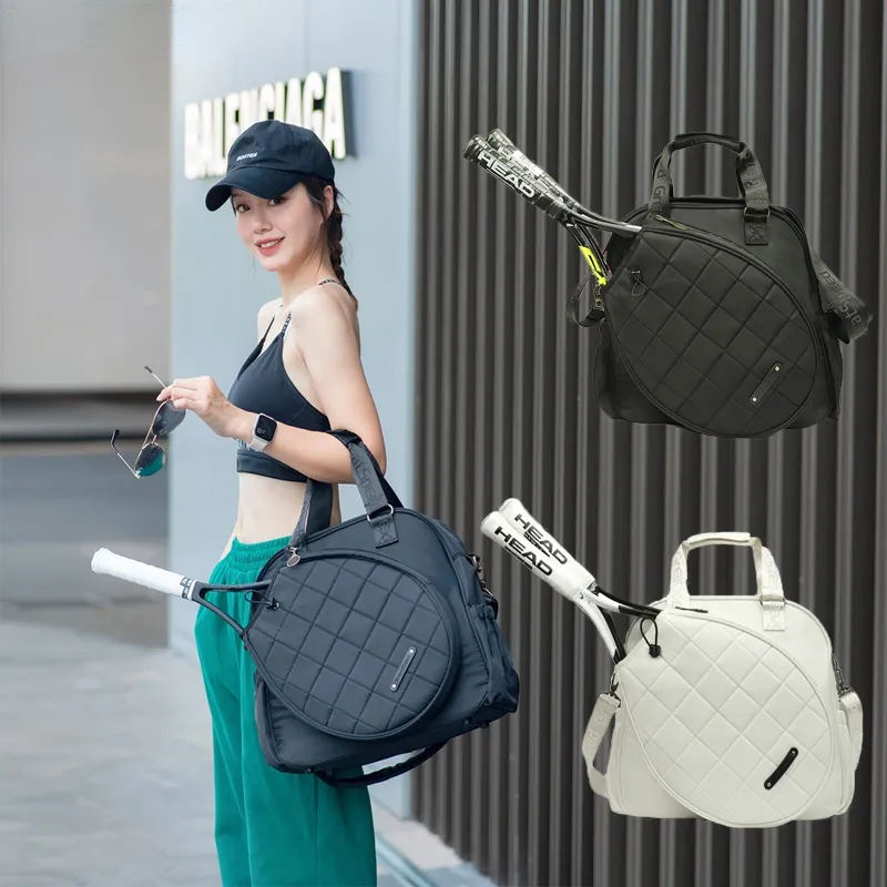 Tennis Bag Backpack with 2 Racket Compartment PE Material Waterproof for Badminton Outdoor Sports Men Women 2024
