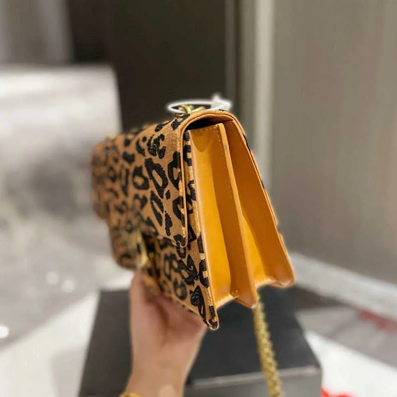 swallow luxury bag Crossbody bags Women Handbag Purses Totes luxury Designer chain handbags leopard print leather Messengers lady Purses 221017