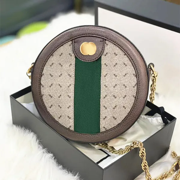 Designer Women's mens Ophidia round mini Bags Genuine leather wallets Luxury marmont Shoulder tote hot metal chain classic Cases card pockets handbag crossbody Bag
