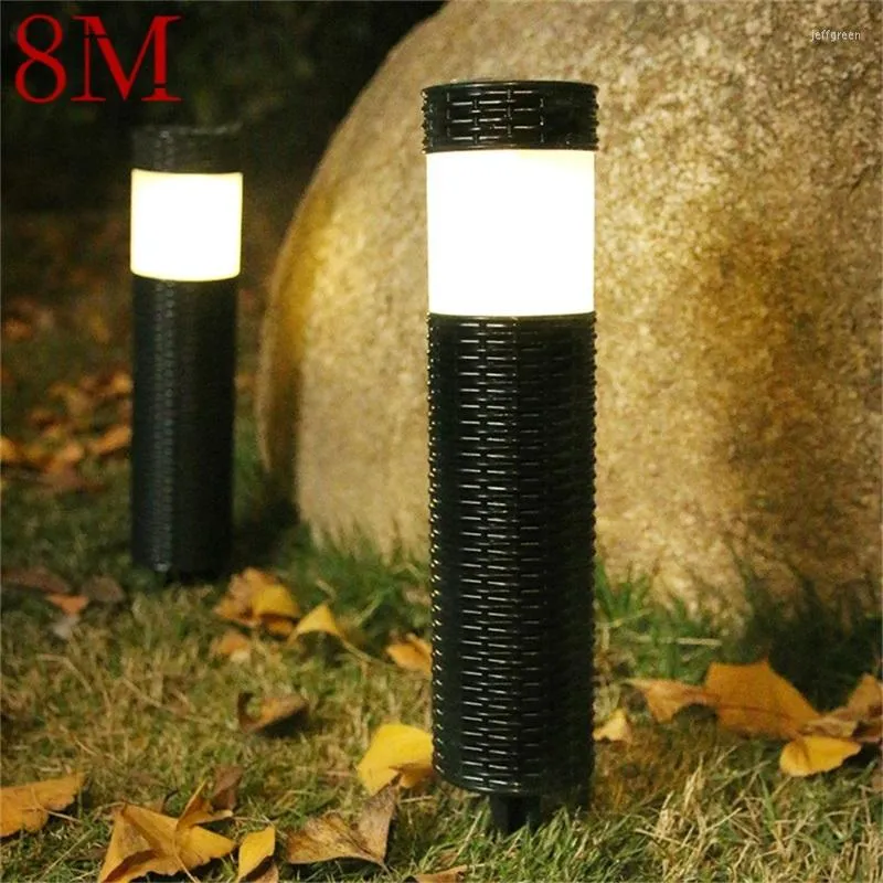 Solar LED Lawn Light Outdoor Waterproof Fixture Hem Dekorativ för Garden Villa Balcony Park