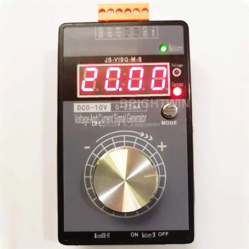 Hoge precisie Instelbaar 0-5V 0-10V 4-20MA Signaalgenerator Portable Analoge spanning Stroom Bron Generator Simulator MA MV Cali2764