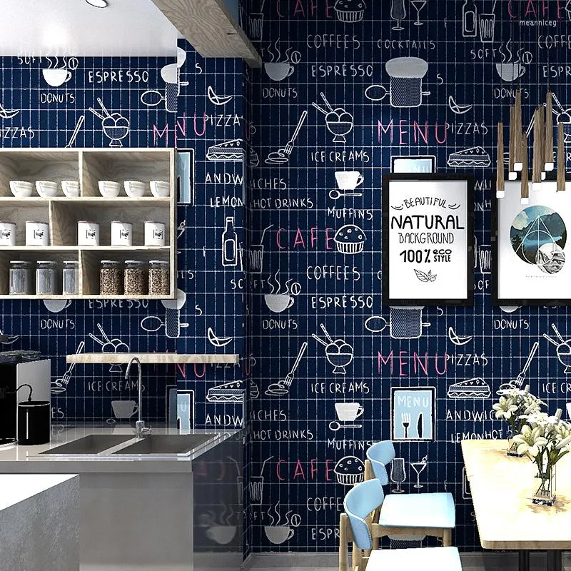 Wallpaper Stores Modern Personalized Bubble Tea Shop Wallpaper