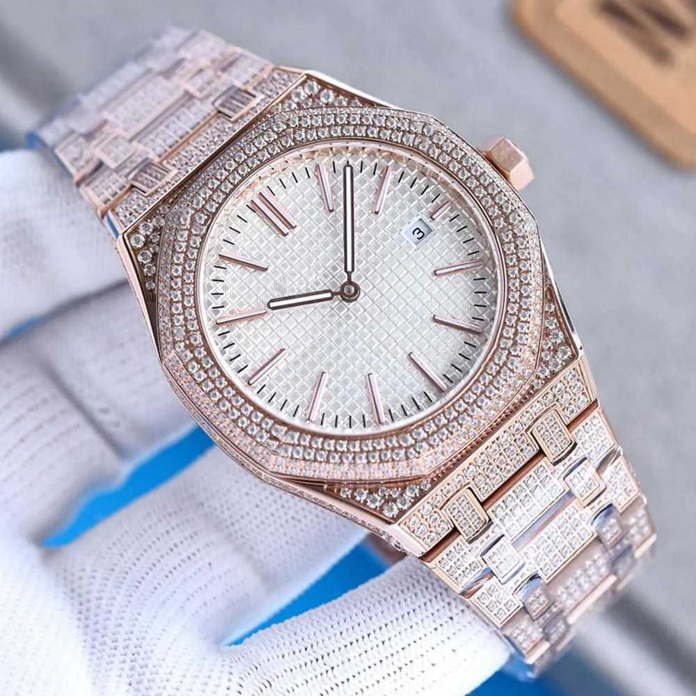 Wristwatches Wristwatch Handmade Of Diamonds Watch Mens Automatic