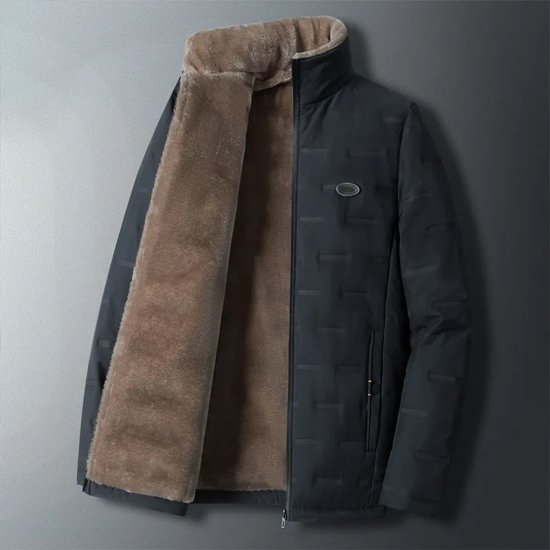 Hiver hommes épais polaire Parkas veste haute qualité laine doublure imperméable manteau mode décontracté hiver polaire Parkas mâle