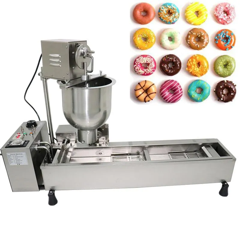 Bread Makers Commercial Electric Fully Automatic Single Row Donut Fryer Machine 220V/110V Kitchen Cooking Appliance