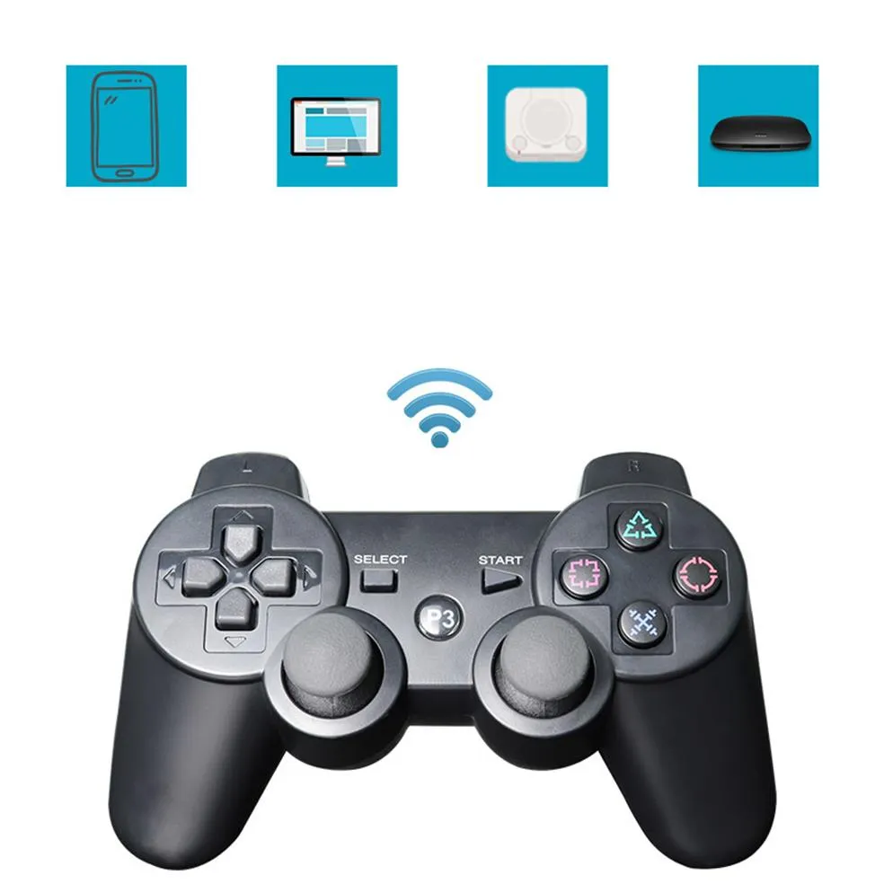 Bluetooth Gamepad Joystick For PS3 Controller Wireless Bluetooth Gamepad Joystick For Sony Playstation 3 PS3 SIXAXIS Gamepads Q010234O