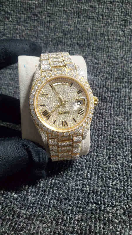 Fully iced out replica watch new arrivals