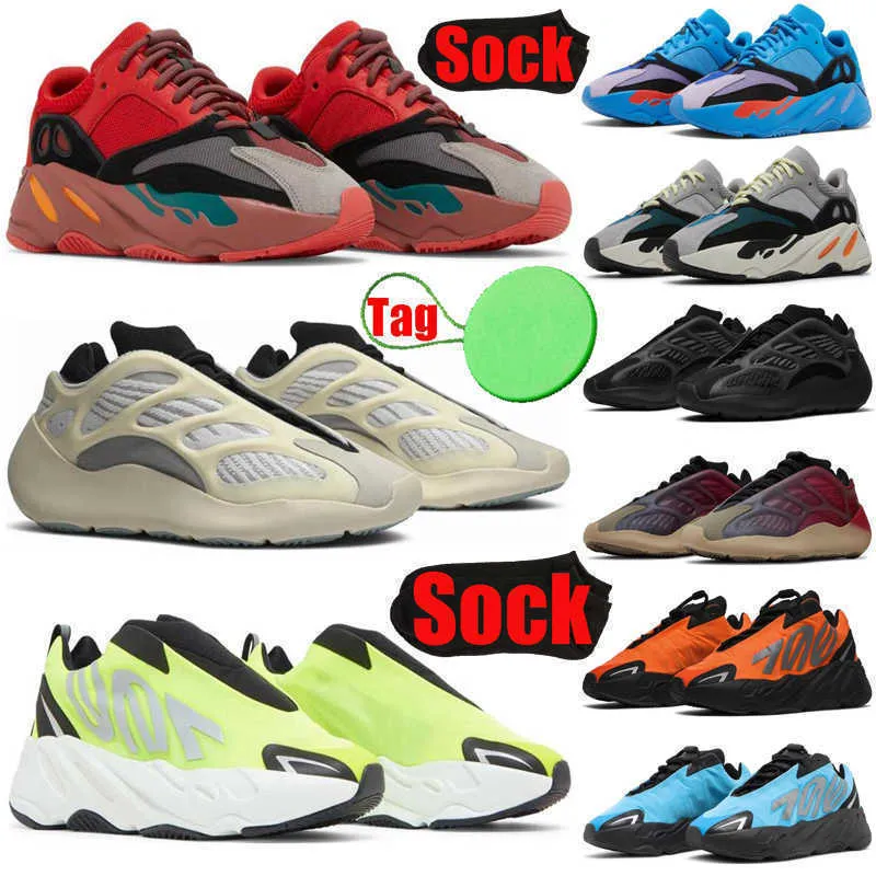 Hi-Res Red 700s v 2 v 3 running shoes for men women Vanta Static Utility Black Mauve Inertia Cream Bone Phosphor Carbon Blue mens trainers