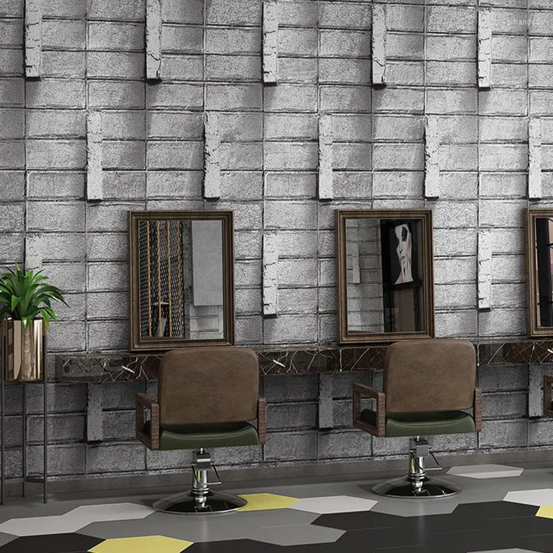 Duvar Kağıtları Endüstriyel Vintage Fux 3D Tuğla Loft Duvar Kağıdı Rulo Duvar Kağıtları Endüstriyel Vintage Fux 3D Tuğla Loft Duvar Kağıdı Rulo
