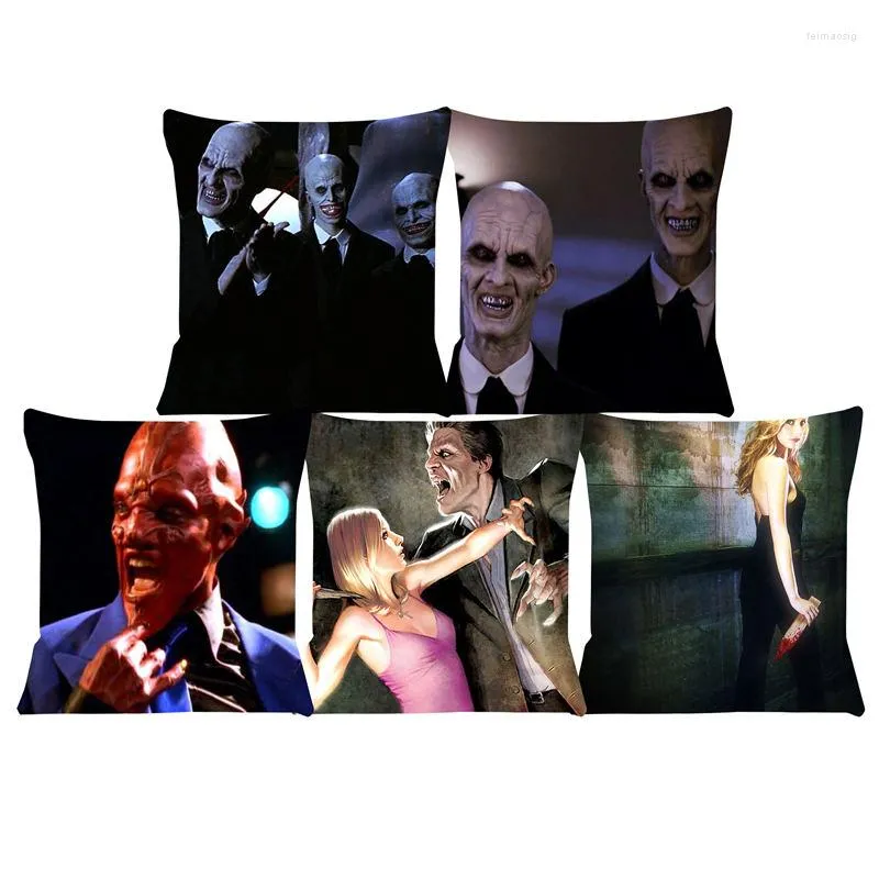 Kudde Vampire Movie Cover Bekväm korta plyschfodral 45x45cm Stolbil Sofa Hem Dekorativ SJ-140