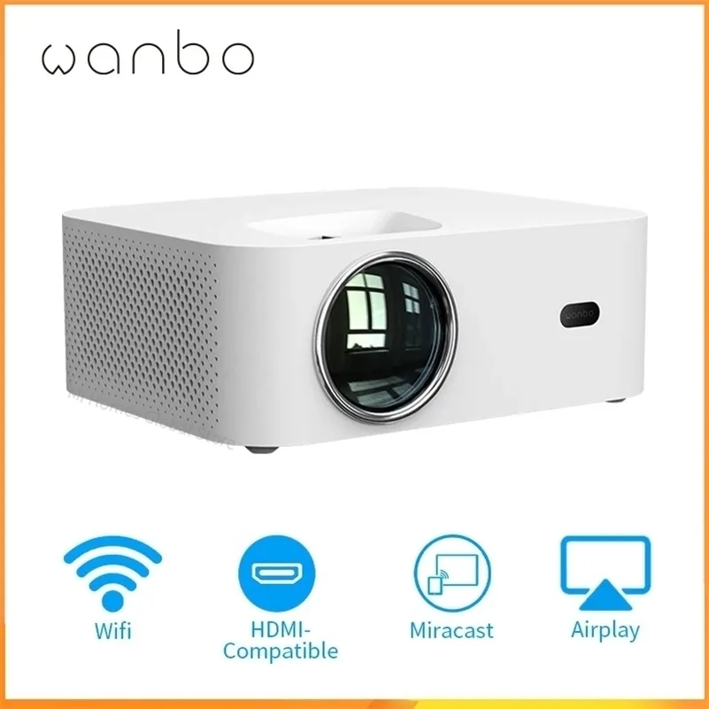 Проекторы Wanbo X1 Mini Led WiFi 1280x720p No Android Support 1080p Proyector для Home Global Version Theatre 221020