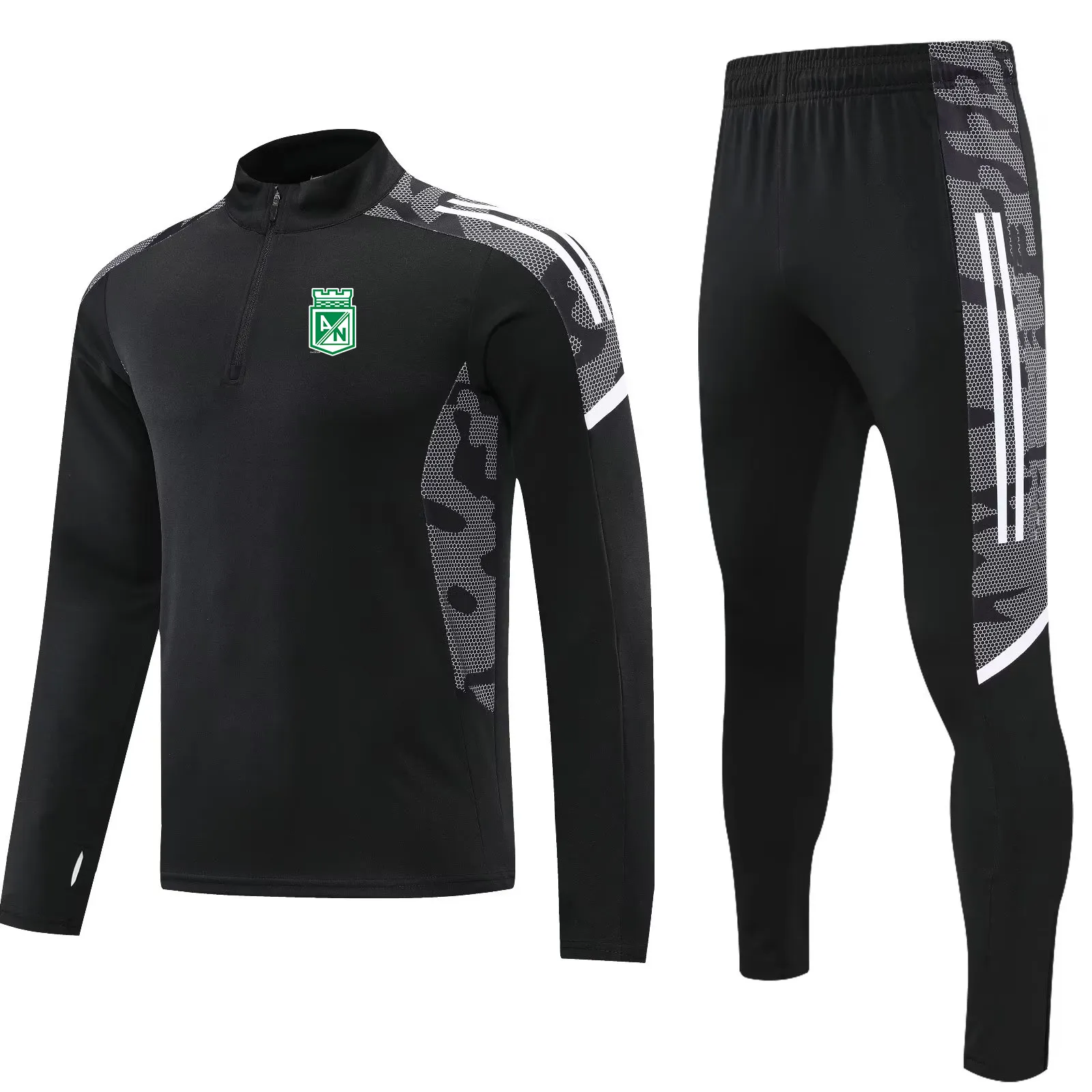 Pantalones de chándal con bolsillos y cremallera para hombre, pantalones  atléticos de entrenamiento, Joggers de fútbol