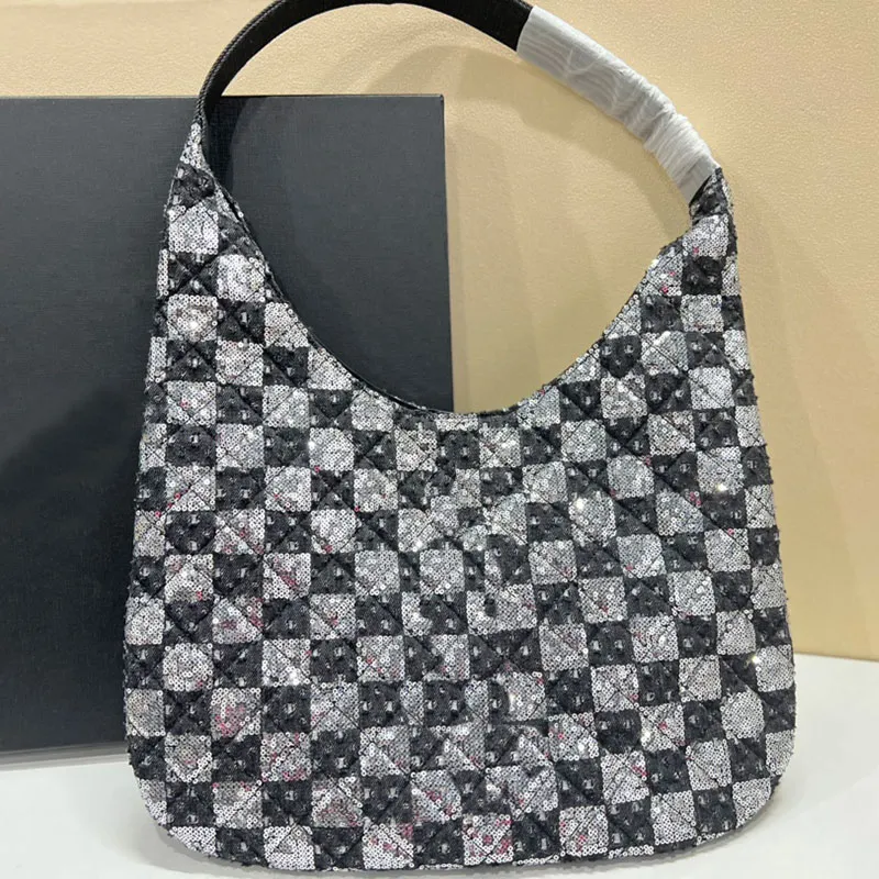 Borsa con cerniera dorata Borsa da uomo con reticolo di diamanti Moda Donna Borse per la spesa Borse Borsa di grande capacità Lettere hardware Borsa con cerniera in tinta unita con portafoglio piccolo