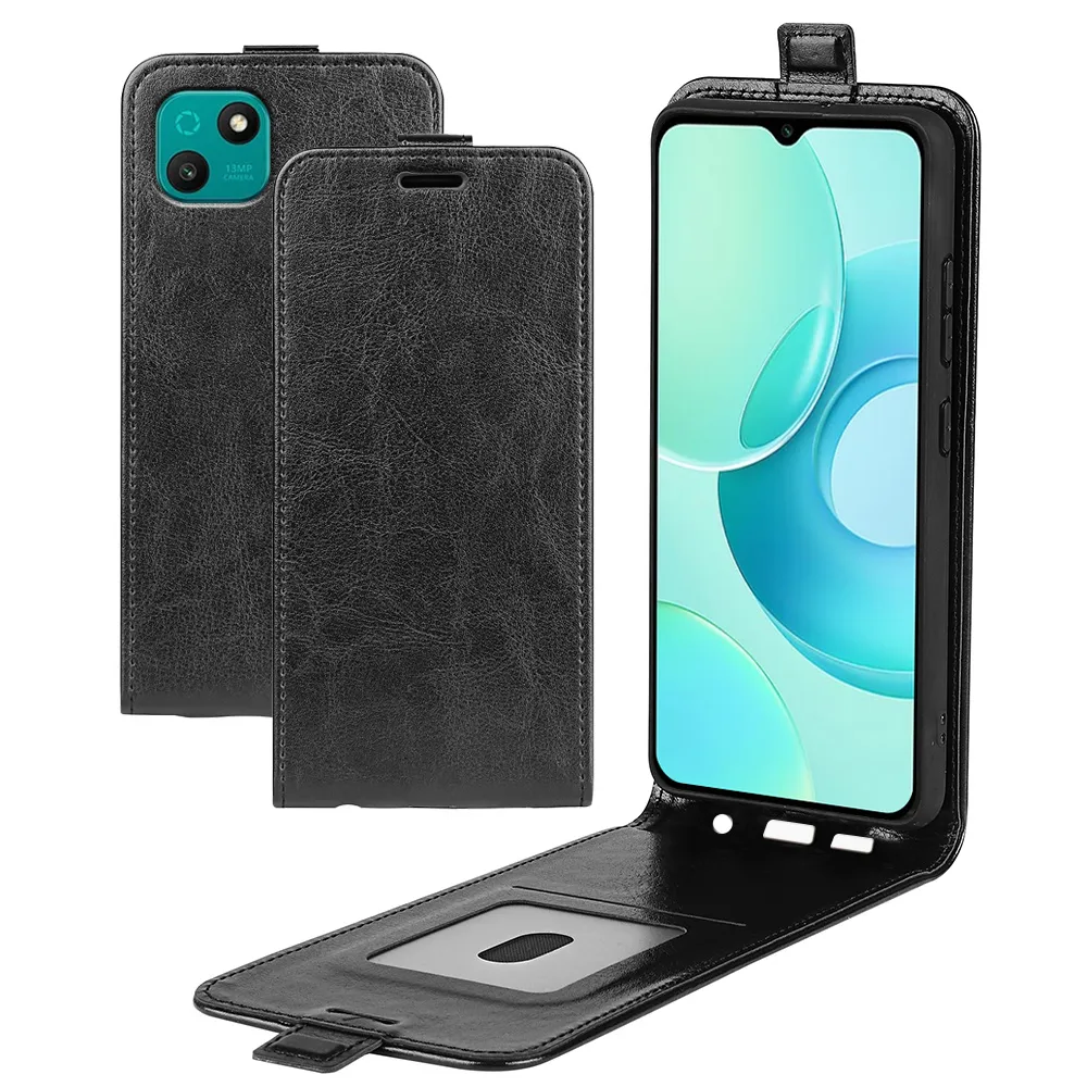 L￤dertelefonfodral f￶r Wiko T10 T50 Y52 Life 3 Y82 Y62 Y51 View 5 Y81 Y61 Power U30 U10 U20 Flip Case Leather Magnetic Buckle