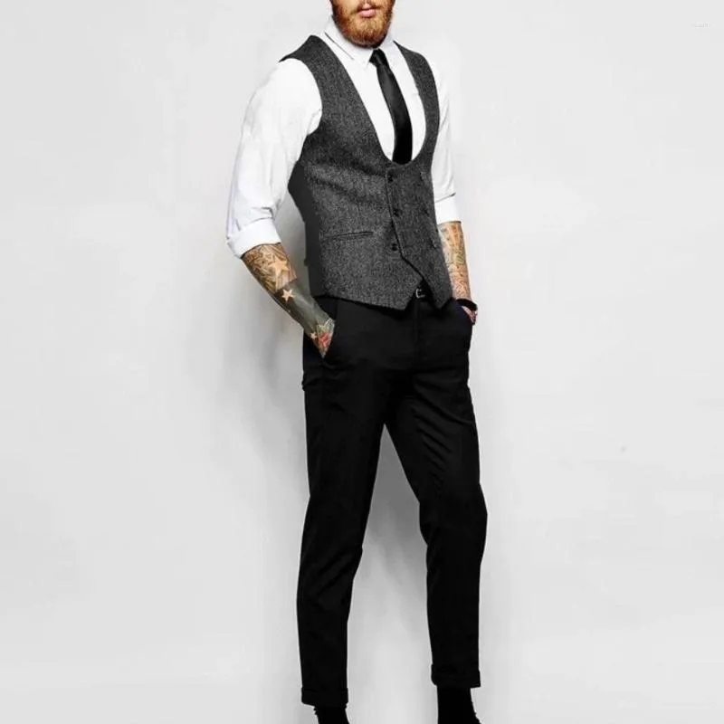 2022 Arrival Mens Fashion Black Tuxedo Waistcoat Solid Color Round Neck Sleeveless Vest With Button Closure For Formal Business G04 From Seein 31.91 DHgate.Com
