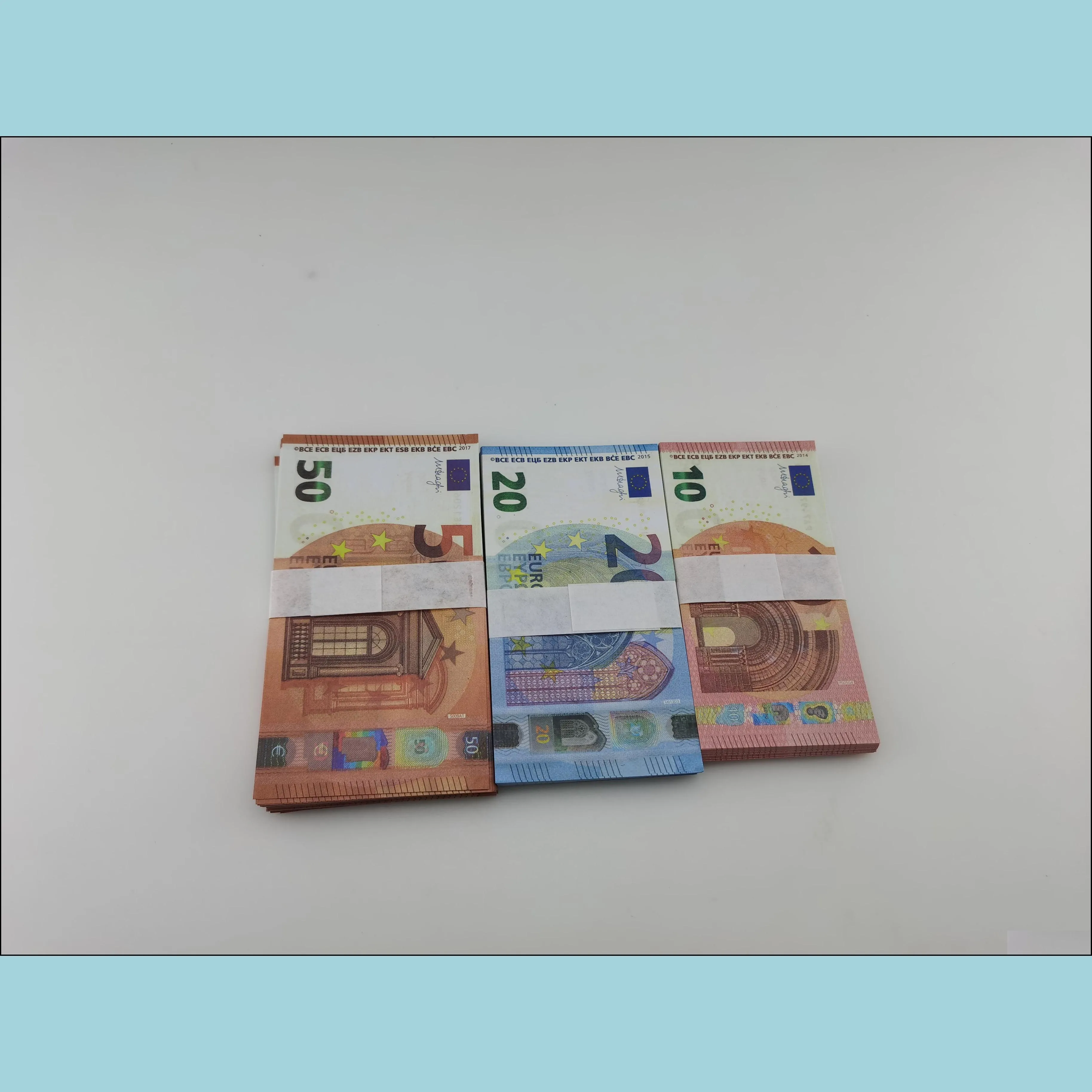 Other Festive Party Supplies 2022 New Fake Money Banknote 5 20 50 100 200 Us Dollar Euros Realistic Toy Bar Props Copy Currency Mo Dhc0X5HXM1PAM