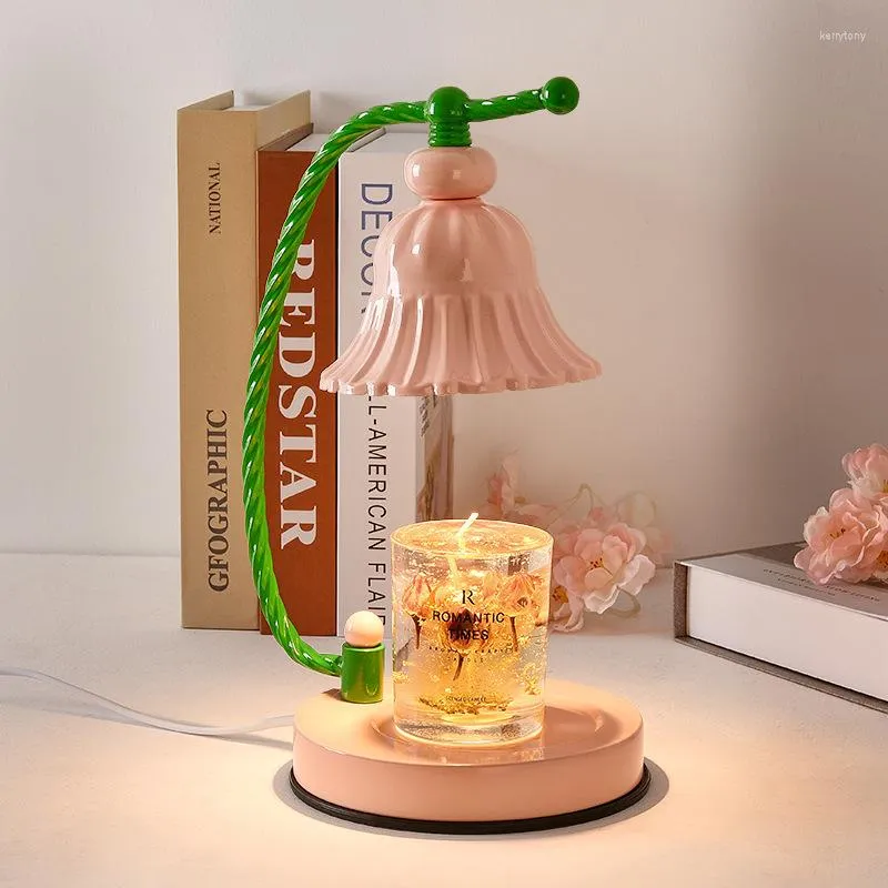 Table Lamps Girl Heart Lamp Melting Wax Essential Oil Candle Bedroom