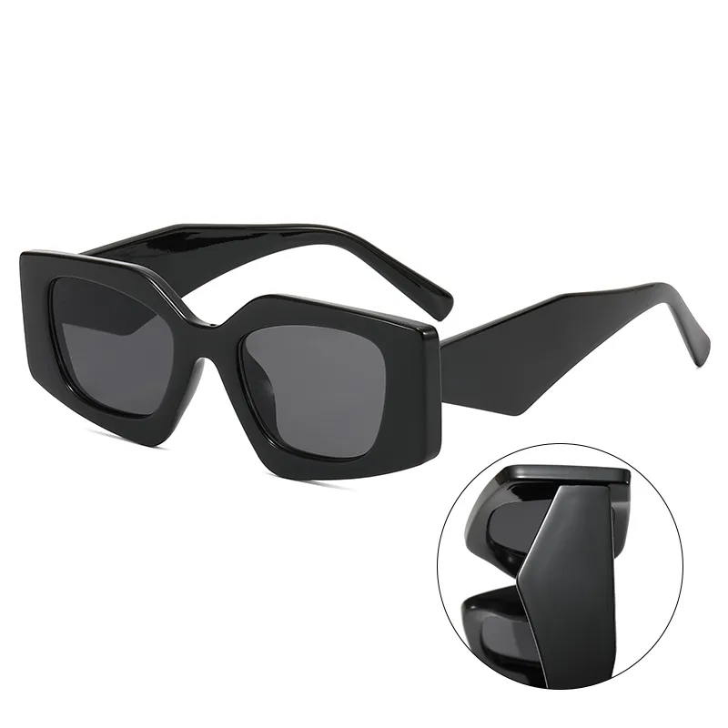 Luksusowe designerskie okulary przeciwsłoneczne męskie okulary damskie stylowe anty-ultrafioletowe retro osłona obiektywu płytka kwadratowa jednoczęściowa pełna matowa ramka modne okulary Sonnenbrille